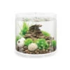 BiOrb Tube 15 Aquarium With Multi-Coloured Remote-Controlled LED Light - White