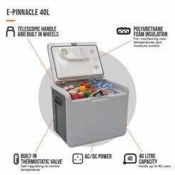 Vango E-Pinnacle 40L Coolbox -OASE Sales Store E Pinnacle 40L Infographic Lo 53634.1642676823