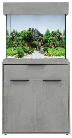 Aqua One Oakstyle 110 Industrial Concrete Edition Aquarium And Cabinet