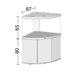 Juwel Trigon 350 LED Aquarium And Cabinet White -OASE Sales Store Trigon 350 dimensions 00520.1572102944