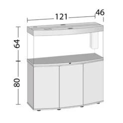 Juwel Vision 260 LED Aquarium And Cabinet Black -OASE Sales Store Vision 260 dimensions 92380.1572013917