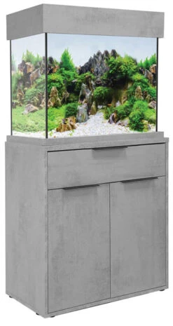 Aqua One Oakstyle 110 Industrial Concrete Edition Aquarium And Cabinet -OASE Sales Store aqua one 110 industrial concrete 01309.1609941256