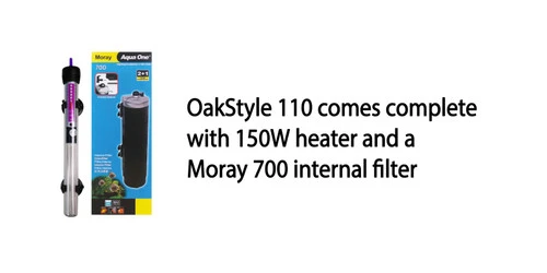 Aqua One Oakstyle 110 Industrial Concrete Edition Aquarium And Cabinet - Image 4