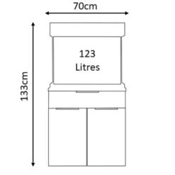 Aqua One Oakstyle 110 Industrial Concrete Edition Aquarium And Cabinet -OASE Sales Store oakstyle 110 dimensions 33013.1613302568